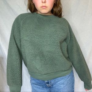 Forest Green Fuzzy Sweater